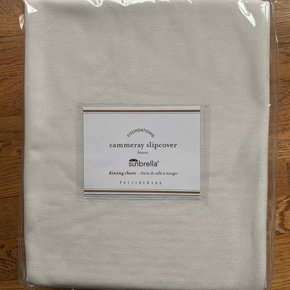 Pottery Barn Sunbrella Cammeray Slipcover in Off-White -2